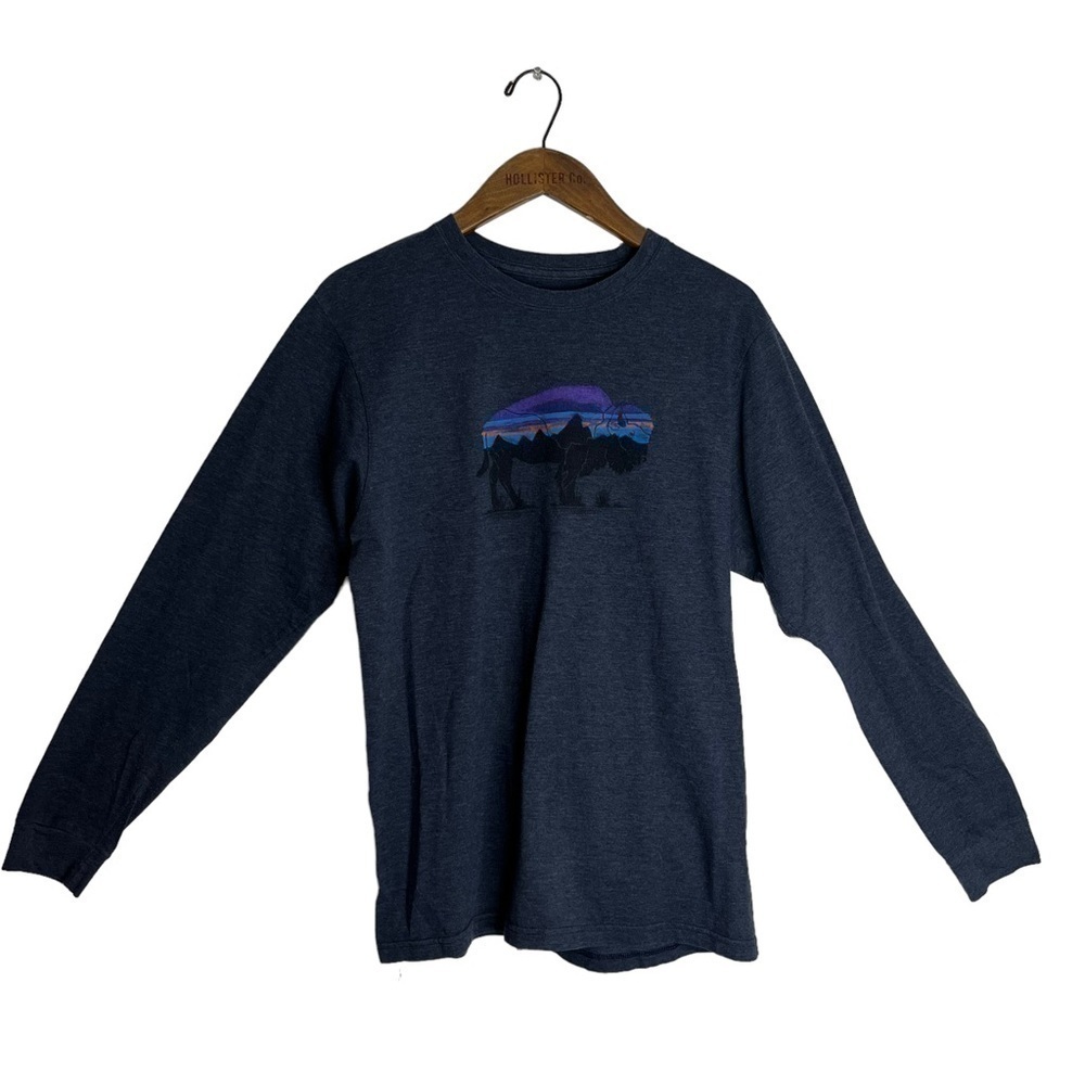 Patagonia Long Sleeve Buffalo Bison T Shirt